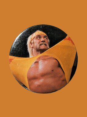 10/$25 WWF Hulk Hogan Handmade Vintage 2.25" Button